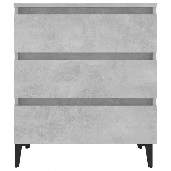 Buffet Gris béton 60x35x69 cm Aggloméré