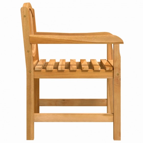 Chaises de jardin lot de 2 58x59x88 cm bois de teck solide