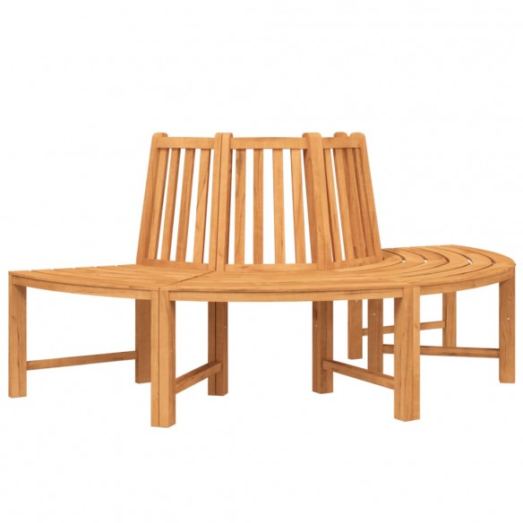 Banc circulaire demi-rond Ø201 cm bois massif de teck