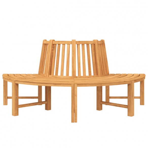 Banc circulaire demi-rond Ø201 cm bois massif de teck