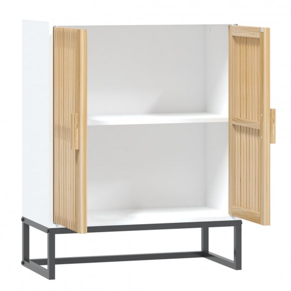 Buffet blanc 60x30x75 cm bois d'ingénierie