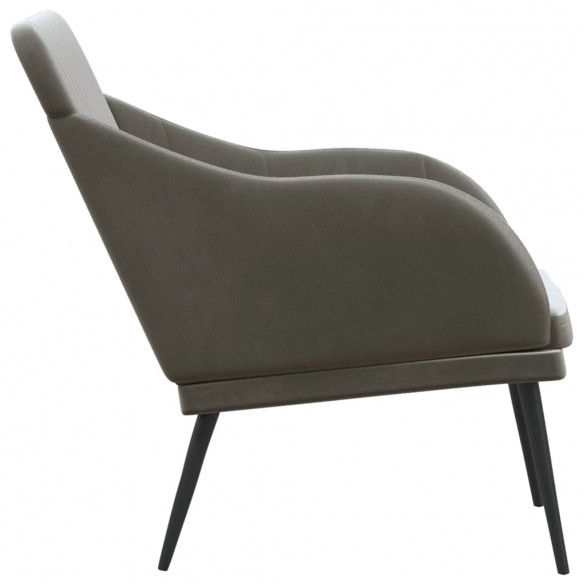 Banc Gris foncé 110x76x80 cm Velours