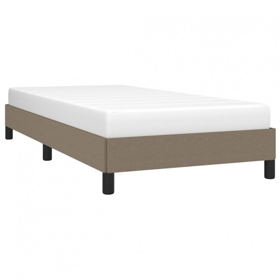 Lit Taupe 80 x 200 cm Tissu Lit Taupe 80 x 200 cm Tissu
