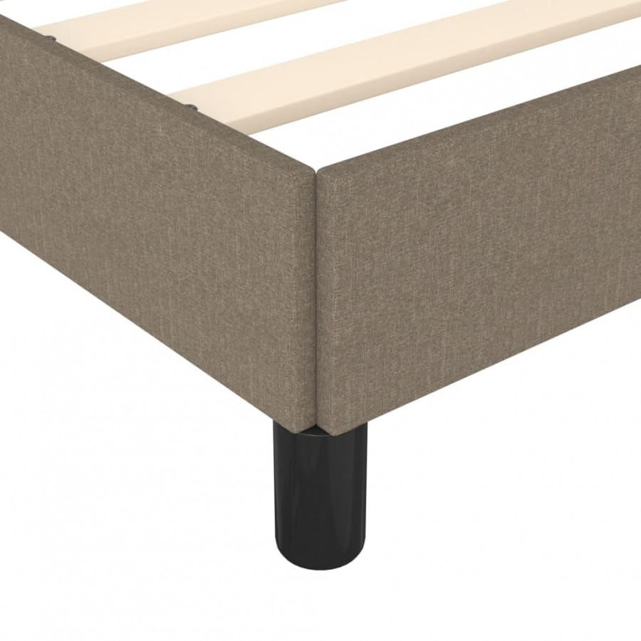 Lit Taupe 80 x 200 cm Tissu Lit Taupe 80 x 200 cm Tissu