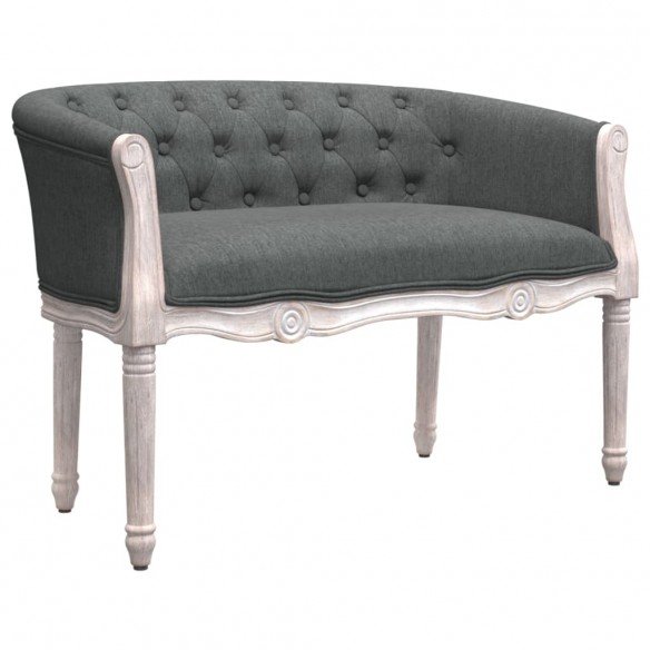 Banc Gris foncé 98x56x69 cm Tissu