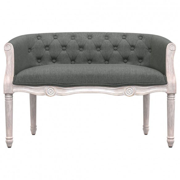 Banc Gris foncé 98x56x69 cm Tissu