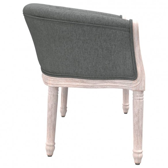 Banc Gris foncé 98x56x69 cm Tissu