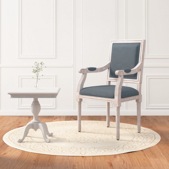 Fauteuil gris foncé 54x59x99 cm velours