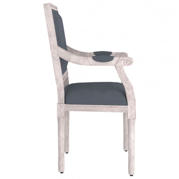 Fauteuil gris foncé 54x59x99 cm velours