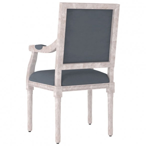 Fauteuil gris foncé 54x59x99 cm velours