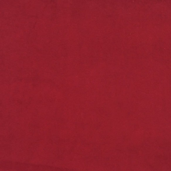 Repose-pied Rouge bordeaux 60x60x36 cm Velours