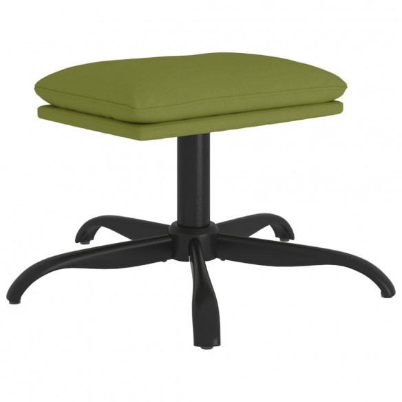 Repose-pied Vert clair 60x60x36 cm Velours