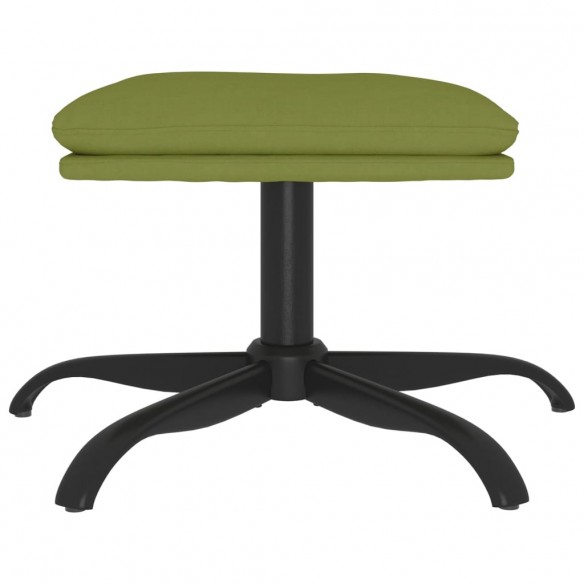 Repose-pied Vert clair 60x60x36 cm Velours