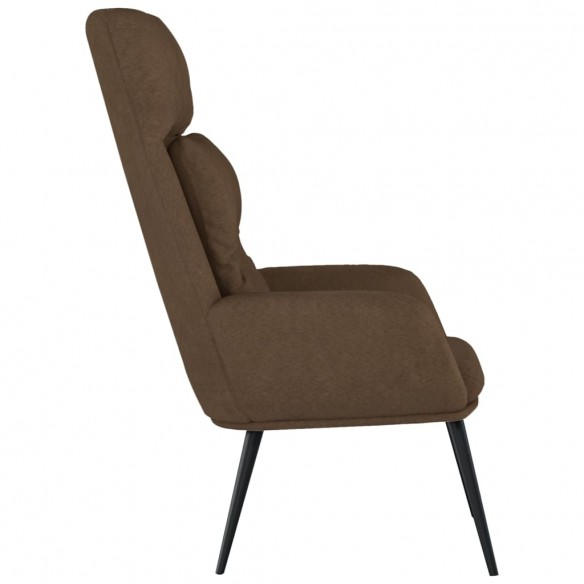 Chaise de relaxation Marron Similicuir daim