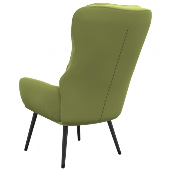 Chaise de relaxation Vert clair Velours