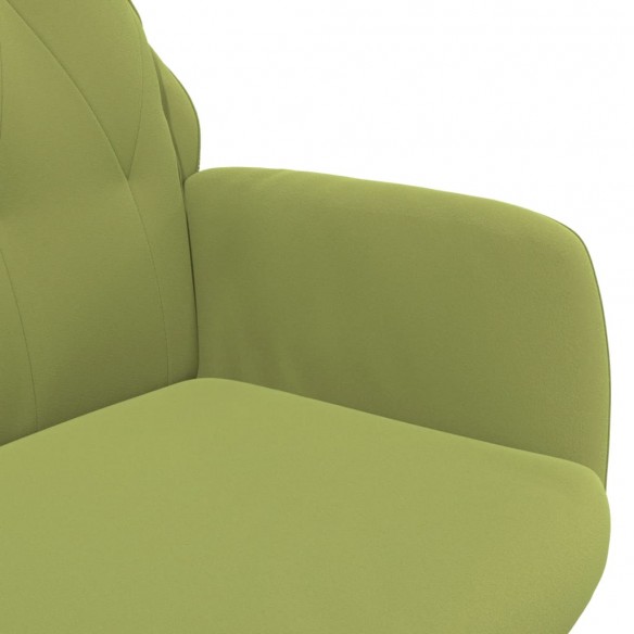 Chaise de relaxation Vert clair Velours