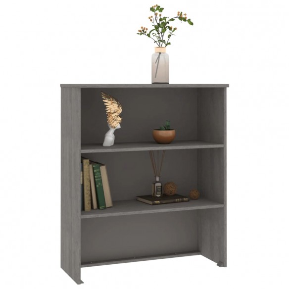 Dessus de buffet HAMAR Gris clair 85x35x100 cm Bois de pin