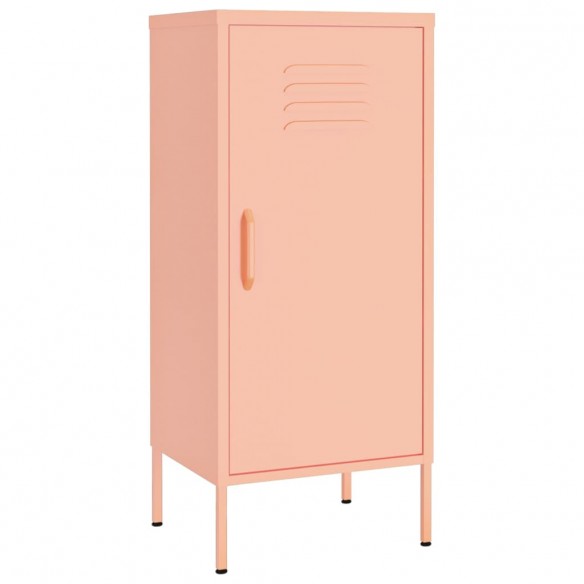 Armoire de rangement Rose 42,5x35x101,5 cm Acier