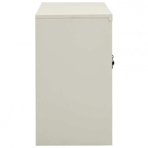 Armoire de bureau Gris clair 90x40x70 cm Acier