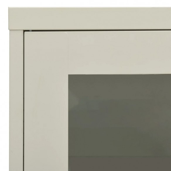 Armoire de bureau Gris clair 90x40x70 cm Acier