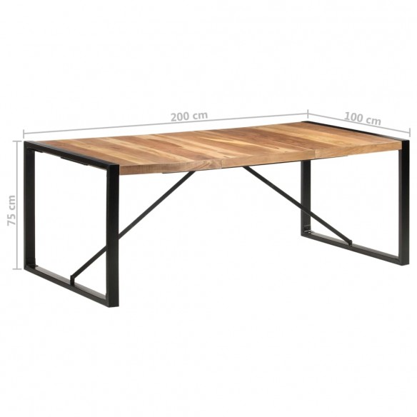 Table de salle à manger 200x100x75 cm Bois solide
