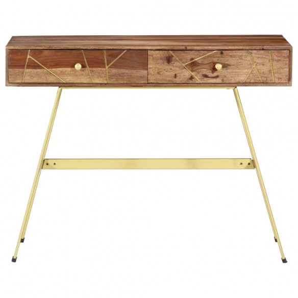 Bureau avec tiroirs 100x55x75 cm bois solide