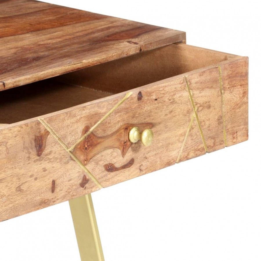 Bureau avec tiroirs 100x55x75 cm bois solide