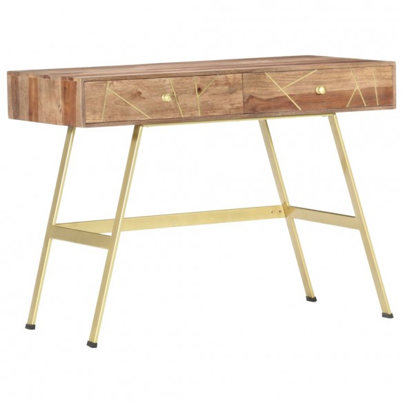 Bureau avec tiroirs 100x55x75 cm bois solide