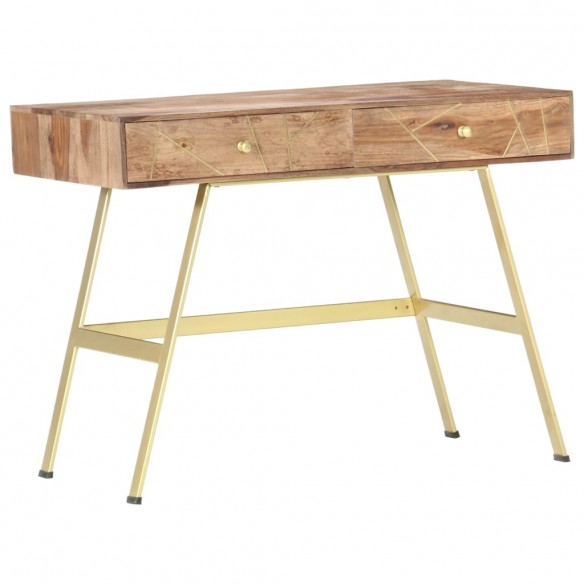 Bureau avec tiroirs 100x55x75 cm bois solide