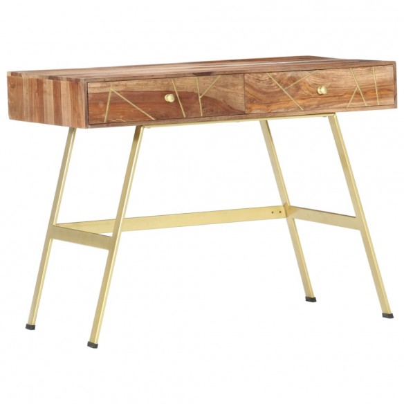 Bureau avec tiroirs 100x55x75 cm bois solide