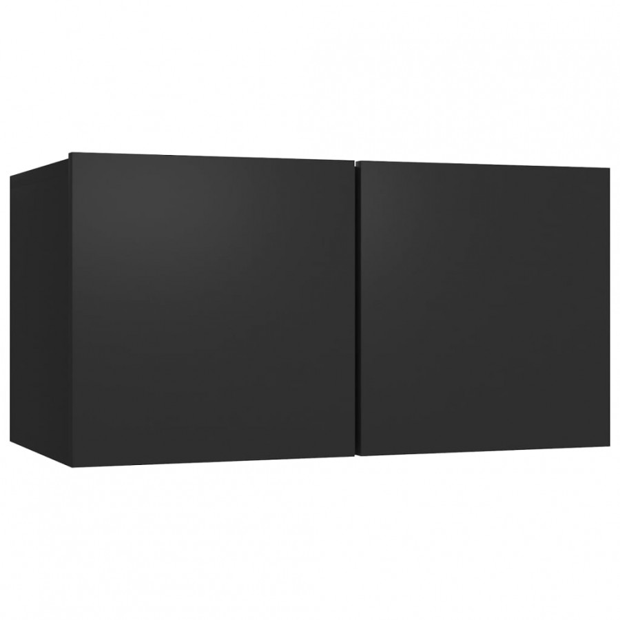 Ensemble de meubles TV 8 pcs Noir  Ensemble de meubles TV 8 pcs Noir