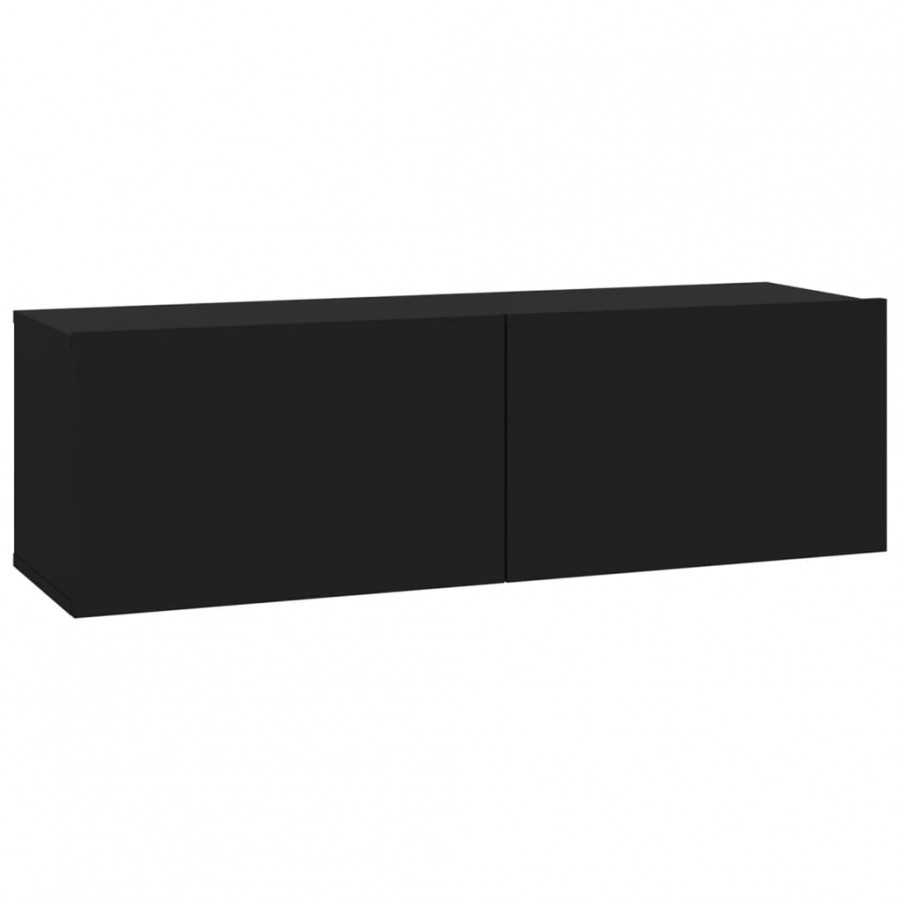 Ensemble de meubles TV 8 pcs Noir  Ensemble de meubles TV 8 pcs Noir