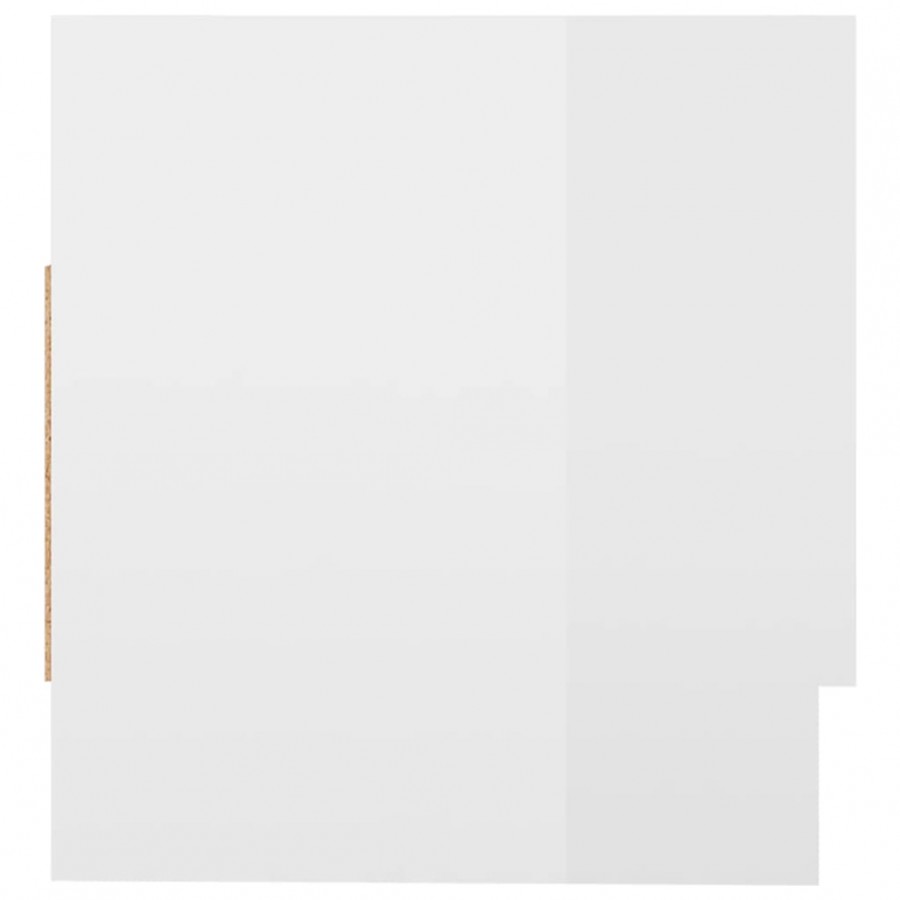 Garde-robe Blanc brillant 70x32,5x35 cm Aggloméré
