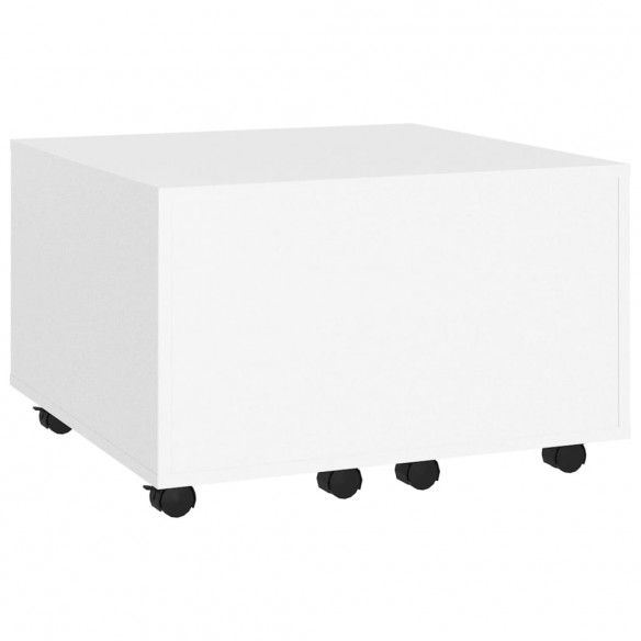 Table basse Blanc 60x60x38 cm Aggloméré