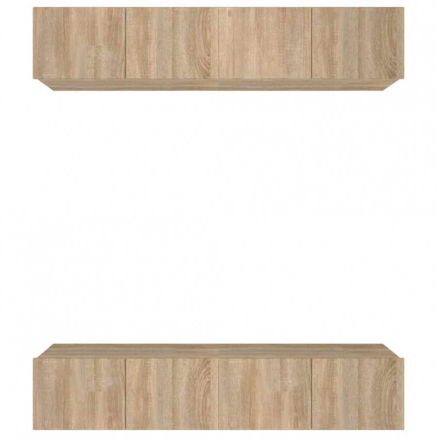 Meubles TV 4 pcs Chêne Sonoma 80x30x30 cm  Meubles TV 4 pcs Chêne Sonoma 80x30x30 cm