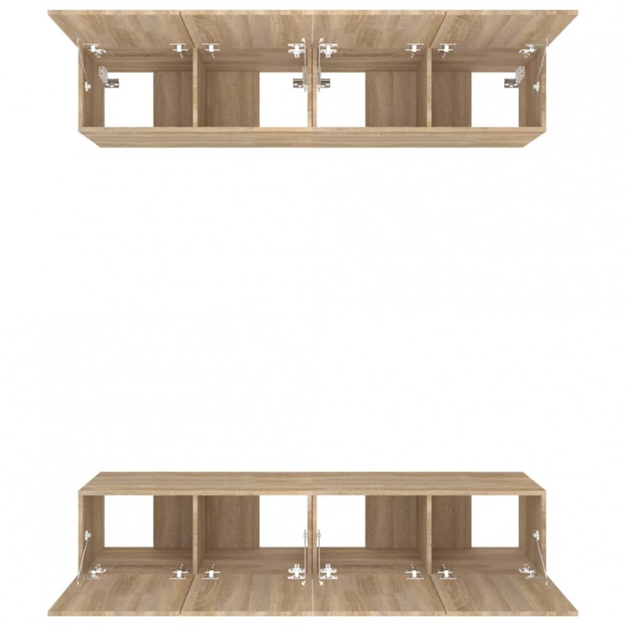 Meubles TV 4 pcs Chêne Sonoma 80x30x30 cm  Meubles TV 4 pcs Chêne Sonoma 80x30x30 cm