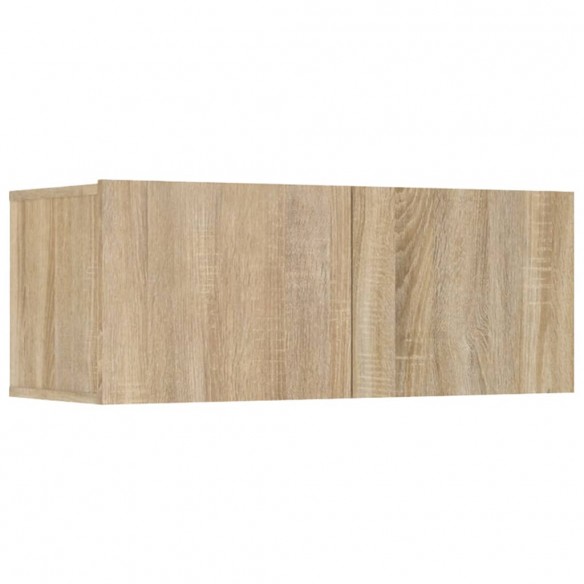 Meubles TV 4 pcs Chêne Sonoma 80x30x30 cm Bois d'ingénierie