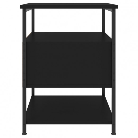 Tables de chevet 2 pcs noir 40x42x56 cm bois d’ingénierie