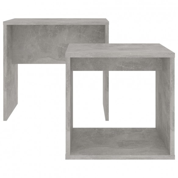 Ensemble de tables basses Gris béton 48x30x45 cm Aggloméré