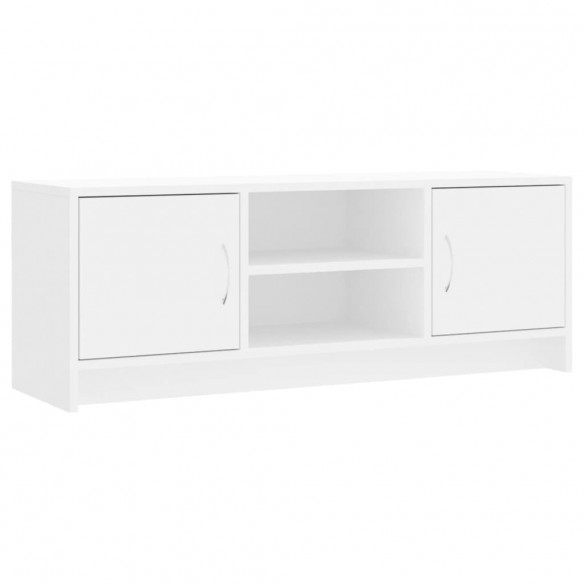 Meuble TV blanc 102x30x37,5 cm bois d'ingénierie