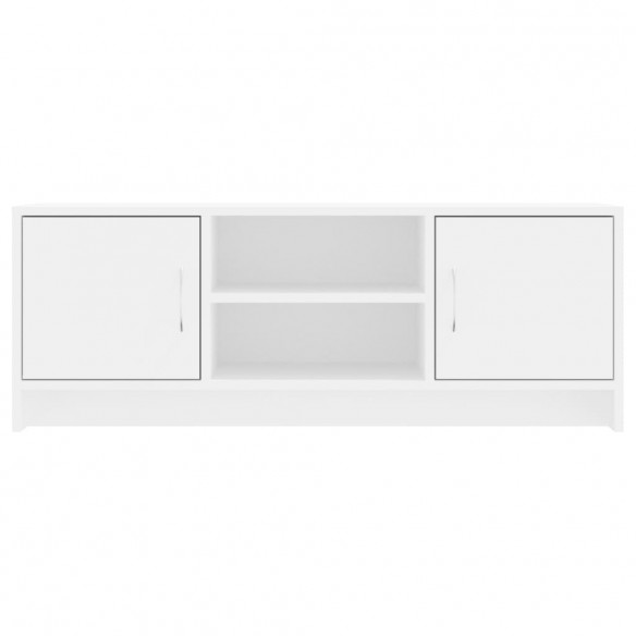 Meuble TV blanc 102x30x37,5 cm bois d'ingénierie