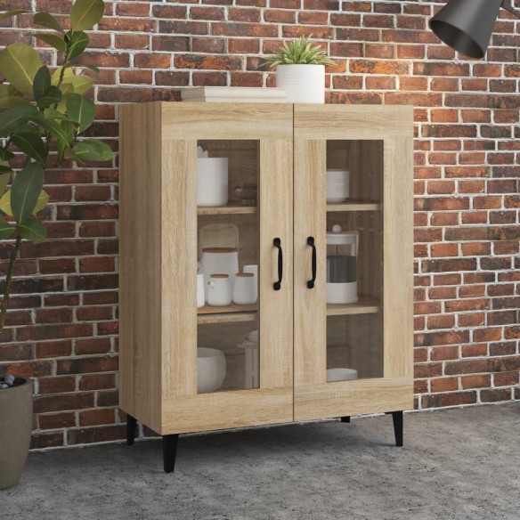 Buffet chêne sonoma 69,5x34x90 cm bois d'ingénierie