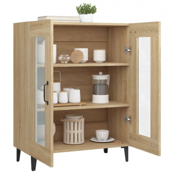 Buffet chêne sonoma 69,5x34x90 cm bois d'ingénierie