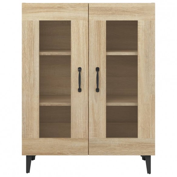 Buffet chêne sonoma 69,5x34x90 cm bois d'ingénierie