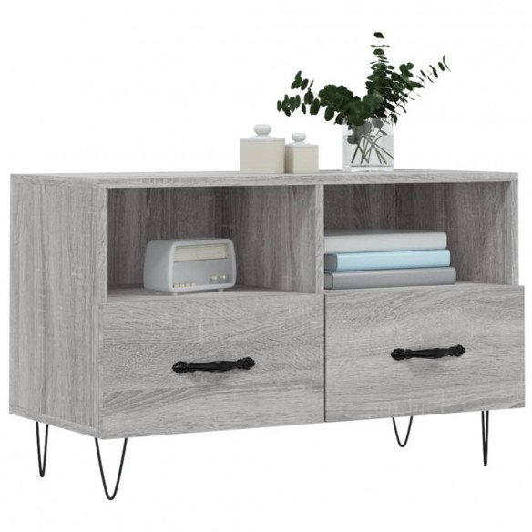 Meuble TV Sonoma gris 80x36x50 cm Bois d'ingénierie