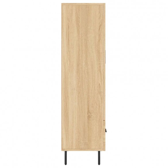 Buffet haut chêne sonoma 69,5x31x115 cm bois d'ingénierie