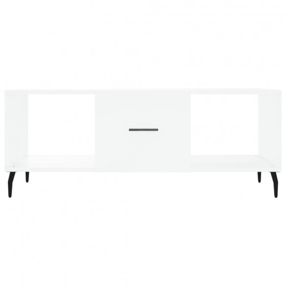 Table basse blanc 102x50x40 cm bois d'ingénierie