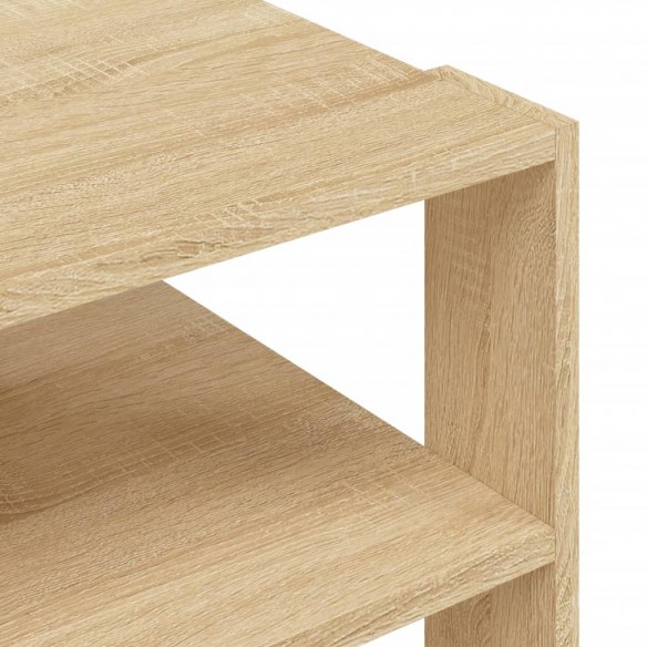 Table basse chêne sonoma 59,5x59,5x40 cm bois d'ingénierie