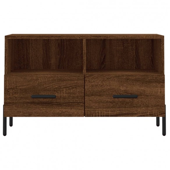 Meuble TV Chêne marron 80x36x50 cm Bois d'ingénierie