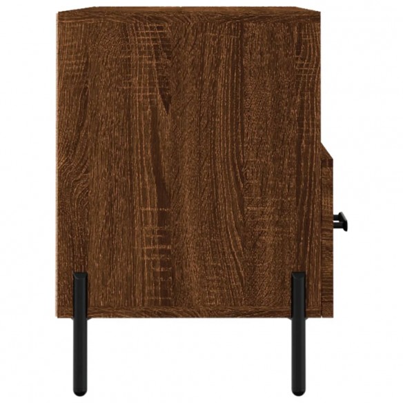 Meuble TV Chêne marron 80x36x50 cm Bois d'ingénierie